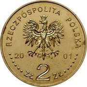 Poland 2 Zlote Amber Route 2001 MW Y# 410 RZECZPOSPOLITA POLSKA MW 20 01 ZŁ 2 ZŁ coin obverse Poland 2 Zlote Amber Route 2001 MW Y# 410 RZECZPOSPOLITA POLSKA MW 20 01 ZŁ 2 ZŁ coin obverse