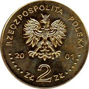 Poland 2 Zlote 100th Centenary of Priest Cardinal Stefan Wyszynski's Birth 2001 MW Y# 418 RZECZPOSPOLITA POLSKA MW 20 01 ZŁ 2 ZŁ coin obverse Poland 2 Zlote 100th Centenary of Priest Cardinal Stefan Wyszynski's Birth 2001 MW Y# 418 RZECZPOSPOLITA POLSKA MW 20 01 ZŁ 2 ZŁ coin obverse