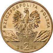 Poland 2 Zlote Swallowtail Butterfly 2001 MW Y# 414 RZECZPOSPOLITA POLSKA MW 2001 ZŁ 2 ZŁ coin obverse Poland 2 Zlote Swallowtail Butterfly 2001 MW Y# 414 RZECZPOSPOLITA POLSKA MW 2001 ZŁ 2 ZŁ coin obverse