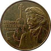Poland 2 Zlote XII Henry Wieniawski International Violin Competition 2001 MW Y# 426 HENRYK WIENIAWSKI 1835-1880' coin reverse Poland 2 Zlote XII Henry Wieniawski International Violin Competition 2001 MW Y# 426 HENRYK WIENIAWSKI 1835-1880' coin reverse