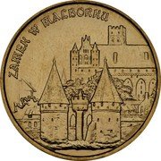 Poland 2 Zlote Malbork Castle 2002 MW Y# 443 ZAMEK W MALBORKU coin reverse Poland 2 Zlote Malbork Castle 2002 MW Y# 443 ZAMEK W MALBORKU coin reverse