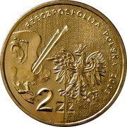 Poland 2 Zlote Jacek Malczewski 2003 MW Y# 477 RZECZPOSPOLITA POLSKA 2003 MW 2 ZŁ coin obverse Poland 2 Zlote Jacek Malczewski 2003 MW Y# 477 RZECZPOSPOLITA POLSKA 2003 MW 2 ZŁ coin obverse