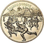 Poland 2 Zlote Wet Monday 2003 MW Y# 451 ŚMIGUS - DYNGUS coin reverse Poland 2 Zlote Wet Monday 2003 MW Y# 451 ŚMIGUS - DYNGUS coin reverse