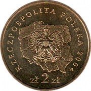Poland 2 Zlote Masovian Voivodeship 2004 MW Y# 489 RZECZPOSPOLITA POLSKA 2004 MW ZŁ 2 ZŁ coin obverse Poland 2 Zlote Masovian Voivodeship 2004 MW Y# 489 RZECZPOSPOLITA POLSKA 2004 MW ZŁ 2 ZŁ coin obverse