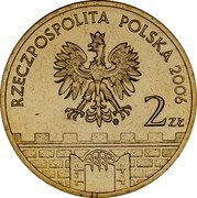 Poland 2 Zlote Kalisz 2006 MW Y# 580 RZECZPOSPOLITA POLSKA 2006 2 ZL MW coin obverse Poland 2 Zlote Kalisz 2006 MW Y# 580 RZECZPOSPOLITA POLSKA 2006 2 ZL MW coin obverse