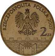 Poland 2 Zlote Plock 2007 MW Y# 617 RZECZPOSPOLITA POLSKA 2007 MW 2 ZŁ coin obverse Poland 2 Zlote Plock 2007 MW Y# 617 RZECZPOSPOLITA POLSKA 2007 MW 2 ZŁ coin obverse