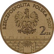 Poland 2 Zlote Kwidzyn 2007 MW Y# 577 RZECZPOSPOLITA POLSKA 2007 MW 2 ZŁ coin obverse Poland 2 Zlote Kwidzyn 2007 MW Y# 577 RZECZPOSPOLITA POLSKA 2007 MW 2 ZŁ coin obverse