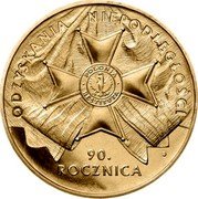 Poland 2 Zlote 90th Anniversary of Regaining Independence of Poland 2008 MW Y# 650 ODZYSKANIA NIEPODLEGŁOŚCI 90. ROCZNICA coin reverse Poland 2 Zlote 90th Anniversary of Regaining Independence of Poland 2008 MW Y# 650 ODZYSKANIA NIEPODLEGŁOŚCI 90. ROCZNICA coin reverse