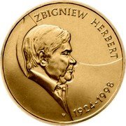 Poland 2 Zlote Zbigniew Herbert 2008 MW Y# 634 ZBIGNIEW HERBERT 1924 - 1998 coin reverse Poland 2 Zlote Zbigniew Herbert 2008 MW Y# 634 ZBIGNIEW HERBERT 1924 - 1998 coin reverse