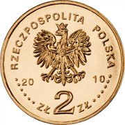 Poland 2 Zlote Imperial Guard 2010 MW Y# 718 RZECZPOSPOLITA POLSKA 20 10 MW ZŁ 2 ZŁ coin obverse Poland 2 Zlote Imperial Guard 2010 MW Y# 718 RZECZPOSPOLITA POLSKA 20 10 MW ZŁ 2 ZŁ coin obverse