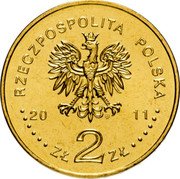 Poland 2 Zlote Beatification of Pope John Paul II 2011 MW Y# 772 RZECZPOSPOLITA POLSKA 20 11 MW ZŁ 2 ZŁ coin obverse Poland 2 Zlote Beatification of Pope John Paul II 2011 MW Y# 772 RZECZPOSPOLITA POLSKA 20 11 MW ZŁ 2 ZŁ coin obverse