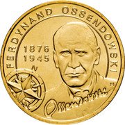 Poland 2 Zlote Ferdynand Ossendowski 2011 MW Y# 797 FERDYNAND OSSENDOWSKI 1876 1945 coin reverse Poland 2 Zlote Ferdynand Ossendowski 2011 MW Y# 797 FERDYNAND OSSENDOWSKI 1876 1945 coin reverse