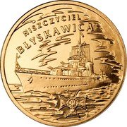 Poland 2 Zlote Polish Ships. Destroyer Lightning 2012 MW Y# 820 NISZCZYCIEL “BŁYSKAWICA” coin reverse Poland 2 Zlote Polish Ships. Destroyer Lightning 2012 MW Y# 820 NISZCZYCIEL “BŁYSKAWICA” coin reverse