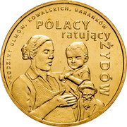 Poland 2 Zlote The Poles, Saving the Jews. Families Ulm, Kowalski, Barankov 2012 MW Y# 813 RODZINY ULMÓW, KOWALSKICH, BARANKÓW POLACY RATUJĄCY ŻYDÓW coin reverse Poland 2 Zlote The Poles, Saving the Jews. Families Ulm, Kowalski, Barankov 2012 MW Y# 813 RODZINY ULMÓW, KOWALSKICH, BARANKÓW POLACY RATUJĄCY ŻYDÓW coin reverse