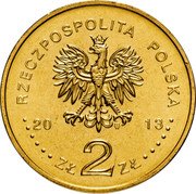 Poland 2 Zlote Polish Football Clubs. Warta Poznan 2013 MW Y# 864 RZECZPOSPOLITA POLSKA 2013 MW ZŁ 2 ZŁ coin obverse Poland 2 Zlote Polish Football Clubs. Warta Poznan 2013 MW Y# 864 RZECZPOSPOLITA POLSKA 2013 MW ZŁ 2 ZŁ coin obverse
