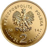 Poland 2 Zlote Centenary of the Birth of Jan Karski 2014 MW Y# 901 RZECZPOSPOLITA POLSKA 2014 MW ZŁ 2 ZŁ coin obverse Poland 2 Zlote Centenary of the Birth of Jan Karski 2014 MW Y# 901 RZECZPOSPOLITA POLSKA 2014 MW ZŁ 2 ZŁ coin obverse