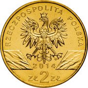 Poland 2 Zlote Polish Horse. Konik 2014 MW Y# 896 RZECZPOSPOLITA POLSKA 2014 MW ZŁ 2 ZŁ coin obverse Poland 2 Zlote Polish Horse. Konik 2014 MW Y# 896 RZECZPOSPOLITA POLSKA 2014 MW ZŁ 2 ZŁ coin obverse