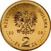 Poland 2 Zlote 450th Anniversary of the Polish Post 2008 MW Y# 656 RZECZPOSPOLITA POLSKA 20 08 MW ZŁ 2 ZŁ coin obverse Poland 2 Zlote 450th Anniversary of the Polish Post 2008 MW Y# 656 RZECZPOSPOLITA POLSKA 20 08 MW ZŁ 2 ZŁ coin obverse
