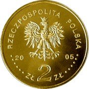 Poland 2 Zlote 60th Anniversary of Ending of II World War 2005 MW Y# 558 RZECZPOSPOLITA POLSKA MW 2005 ZŁ 2 ZŁ coin obverse Poland 2 Zlote 60th Anniversary of Ending of II World War 2005 MW Y# 558 RZECZPOSPOLITA POLSKA MW 2005 ZŁ 2 ZŁ coin obverse