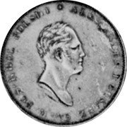 Poland 2 Zlote (Alexander I Pattern Coin) KM# Pn140 ALEXANDER I CESARZ W ROS KRÓL POLSKI coin obverse