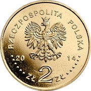 Poland 2 Zlote Canonization of John Paul II 2014 MW Y# 919 RZECZPOSPOLITA POLSKA 20 14 MW ZŁ 2 ZŁ coin obverse Poland 2 Zlote Canonization of John Paul II 2014 MW Y# 919 RZECZPOSPOLITA POLSKA 20 14 MW ZŁ 2 ZŁ coin obverse