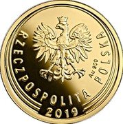 Poland 2 Zlote (One Hundred Years of the Zloty) AU 900 MW RZECZPOSPOLITA POLSKA 2019 coin obverse