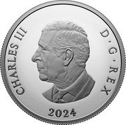 Canada 20 Dollars Wondrous Waters. Arctic Coast 2024 CHARLES III D G REX SR 2024 coin obverse Canada 20 Dollars Wondrous Waters. Arctic Coast 2024 CHARLES III D G REX SR 2024 coin obverse