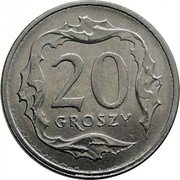 Poland 20 Groszy Circulation Coin 2020 MW Y# 972c 20 GROSZY coin reverse Poland 20 Groszy Circulation Coin 2020 MW Y# 972c 20 GROSZY coin reverse