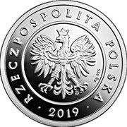 Poland 20 Groszy One Hundred Years of the Zloty. Eagle within a circle 2019 MW Proof; all in proof set MW AG 925 RZECZPOSPOLITA POLSKA 2019 coin obverse Poland 20 Groszy One Hundred Years of the Zloty. Eagle within a circle 2019 MW Proof; all in proof set MW AG 925 RZECZPOSPOLITA POLSKA 2019 coin obverse