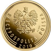 Poland 20 Groszy One Hundred Years of the Zloty 2019 MW Proof; all in proof set MW AU 900 RZECZPOSPOLITA POLSKA 2019 coin obverse