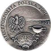 Poland 20 Zlotych Amber Route 2001 MW Y# 411 RZECZPOSPOLITA POLSKA 2001 20 ZŁ MW coin obverse Poland 20 Zlotych Amber Route 2001 MW Y# 411 RZECZPOSPOLITA POLSKA 2001 20 ZŁ MW coin obverse