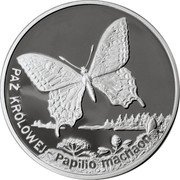 Poland 20 Zlotych Swallowtail 2001 MW Proof Y# 415 PAŹ KRÓLOWEJ PAPILIO MACHAON coin reverse Poland 20 Zlotych Swallowtail 2001 MW Proof Y# 415 PAŹ KRÓLOWEJ PAPILIO MACHAON coin reverse