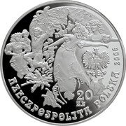 Poland 20 Zlotych St. John's Night 2006 MW Proof Y# 533 MW 20 ZŁ RZECZPOSPOLITA POLSKA 2006 coin obverse Poland 20 Zlotych St. John's Night 2006 MW Proof Y# 533 MW 20 ZŁ RZECZPOSPOLITA POLSKA 2006 coin obverse