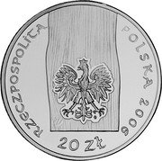Poland 20 Zlotych Haczowie Church 2006 MW Proof Y# 584 RZECZPOSPOLITA POLSKA 2006 20 ZŁ MW coin obverse Poland 20 Zlotych Haczowie Church 2006 MW Proof Y# 584 RZECZPOSPOLITA POLSKA 2006 20 ZŁ MW coin obverse