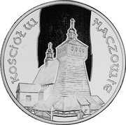 Poland 20 Zlotych Haczowie Church 2006 MW Proof Y# 584 KOŚCIÓŁW HACZOWIE coin reverse Poland 20 Zlotych Haczowie Church 2006 MW Proof Y# 584 KOŚCIÓŁW HACZOWIE coin reverse