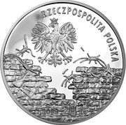 Poland 20 Zlotych Honoring Poles Who Saved the Jews 2009 MW Proof Y# 704 RZECZPOSPOLITA POLSKA 2009 20 ZŁ MW coin obverse Poland 20 Zlotych Honoring Poles Who Saved the Jews 2009 MW Proof Y# 704 RZECZPOSPOLITA POLSKA 2009 20 ZŁ MW coin obverse