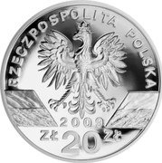 Poland 20 Zlotych The European Green Lizard 2009 MW Proof Y# 679 RZECZPOSPOLITA POLSKA 2009 ZŁ 20 ZŁ MW coin obverse Poland 20 Zlotych The European Green Lizard 2009 MW Proof Y# 679 RZECZPOSPOLITA POLSKA 2009 ZŁ 20 ZŁ MW coin obverse