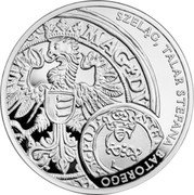Poland 20 Zlotych The Schilling and the Thaler of King Stephen Bathory 2016 MW Proof Y# 961 SZELĄG, TALAR STEFANA BATOREGO coin reverse