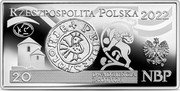 Poland 20 Zlotych Banknotes in Circulation in Poland 2022 MW Proof, sets RZECZPOSPOLITA POLSKA 2022 MW 20 DWADZIEŚCIA ZŁOTYCH NBP coin obverse