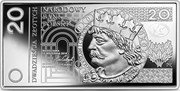 Poland 20 Zlotych Banknotes in Circulation in Poland 2022 MW Proof, sets 20 DWADZIEŚCIA ZŁOTYCH NARODOWY BANKO POLSKI 20 BOLESŁAW I CHROBRY WARSZAWA 15 WRZEŚNIA 2016 R. PREZES GŁÓWNY SKARBNIK PK coin reverse