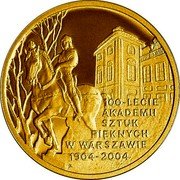 Poland 200 Zlotych 100th Anniversary of Foundation of Fine Arts Academy in Warzaw 2004 MW Proof Y# 511 100-LECIE AKADEMII SZTUK PIĘKNYCH W WARSZAWIE 1904-2004 coin reverse Poland 200 Zlotych 100th Anniversary of Foundation of Fine Arts Academy in Warzaw 2004 MW Proof Y# 511 100-LECIE AKADEMII SZTUK PIĘKNYCH W WARSZAWIE 1904-2004 coin reverse