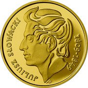 Poland 200 Zlotych 150th Anniversary of Juliusz Slowacki's Death 1999 Proof Y# 385 JULIUSZ SŁOWACKI 1809-1849 coin reverse Poland 200 Zlotych 150th Anniversary of Juliusz Slowacki's Death 1999 Proof Y# 385 JULIUSZ SŁOWACKI 1809-1849 coin reverse