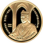 Poland 200 Zlotych Centenary of Priest Cardinal Stefan Wyszynski's Birth 2001 MW Proof Y# 420 100-LECIE URODZIN KS. KARD. STEFANA WYSZYŃSKIEGO 1901 1981 coin reverse Poland 200 Zlotych Centenary of Priest Cardinal Stefan Wyszynski's Birth 2001 MW Proof Y# 420 100-LECIE URODZIN KS. KARD. STEFANA WYSZYŃSKIEGO 1901 1981 coin reverse