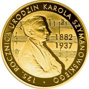 Poland 200 Zlotych 125th Anniversary of Karol Szymanowski's Birth 2007 MW Proof Y# 665 125. ROCZNICA URODZIN KAROLA SZYMANOWSKIEGO 1882 1937 coin reverse Poland 200 Zlotych 125th Anniversary of Karol Szymanowski's Birth 2007 MW Proof Y# 665 125. ROCZNICA URODZIN KAROLA SZYMANOWSKIEGO 1882 1937 coin reverse