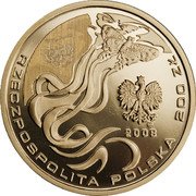 Poland 200 Zlotych XXIXth Olympic Games in Beijing 2008 MW Proof Y# 647 RZECZPOSPOLITA POLSKA 200 ZŁ MW 2008 coin obverse Poland 200 Zlotych XXIXth Olympic Games in Beijing 2008 MW Proof Y# 647 RZECZPOSPOLITA POLSKA 200 ZŁ MW 2008 coin obverse