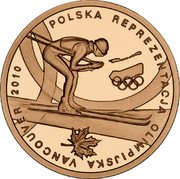 Poland 200 Zlotych Polish Olympic Team in Vancouver 2010 MW Proof Y# 717 POLSKA REPREZENTACJA OLIMPIJSKA VANCOUVER 2010 coin reverse Poland 200 Zlotych Polish Olympic Team in Vancouver 2010 MW Proof Y# 717 POLSKA REPREZENTACJA OLIMPIJSKA VANCOUVER 2010 coin reverse
