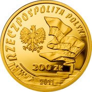 Poland 200 Zlotych Ignacy Jan Paderewski 2011 MW Proof Y# 791 RZECZPOSPOLITA POLSKA MW 200 ZŁ 2011 coin obverse Poland 200 Zlotych Ignacy Jan Paderewski 2011 MW Proof Y# 791 RZECZPOSPOLITA POLSKA MW 200 ZŁ 2011 coin obverse