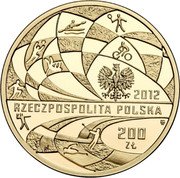 Poland 200 Zlotych Polish Olympic Team in London 2012 MW Proof Y# 834 MW 2012 RZECZPOSPOLITA POLSKA 200 ZŁ coin obverse Poland 200 Zlotych Polish Olympic Team in London 2012 MW Proof Y# 834 MW 2012 RZECZPOSPOLITA POLSKA 200 ZŁ coin obverse