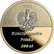 Poland 200 Zlotych Centenary of the Birth of Jan Karski 2014 MW Proof Y# 903 2014 MW RZECZPOSPOLITA POLSKA 200 ZŁ coin obverse Poland 200 Zlotych Centenary of the Birth of Jan Karski 2014 MW Proof Y# 903 2014 MW RZECZPOSPOLITA POLSKA 200 ZŁ coin obverse