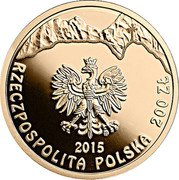 Poland 200 Zlotych 150th Anniversary of the Birth of Kazimierz Przerwa-Tetmajer 2015 MW Proof Y# 936 MW 2015 RZECZPOSPOLITA POLSKA 200 ZŁ coin obverse Poland 200 Zlotych 150th Anniversary of the Birth of Kazimierz Przerwa-Tetmajer 2015 MW Proof Y# 936 MW 2015 RZECZPOSPOLITA POLSKA 200 ZŁ coin obverse